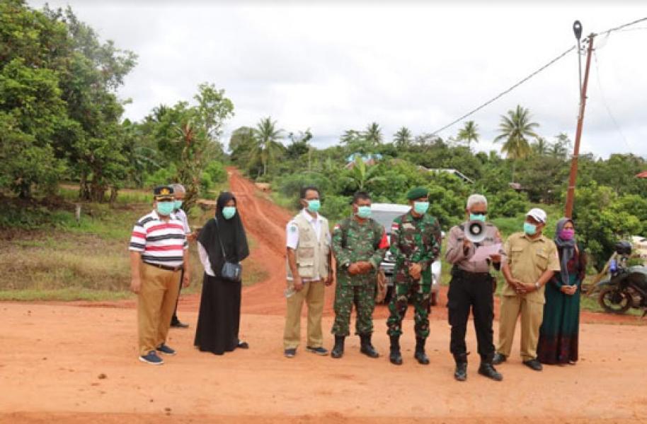 Satgas Pamtas RI-PNG Yonif 411 Kostrad Sosialisasikan Pencegahan Virus Corona 