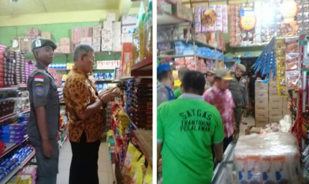 Tim Terpadu Pemantau Barang Pelalawan Kembali Gelar Sidak, Sejumlah Bapokmas Disita 
