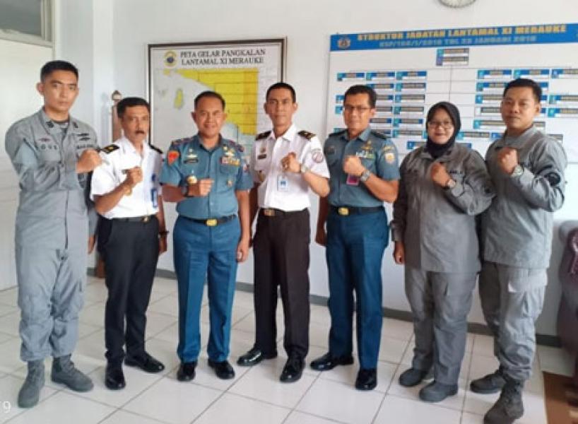 Tingkatkan Sinergitas Terkait Keamanan Laut, Kamla Zona Maritim Timur Sambangi Institusi di Laut