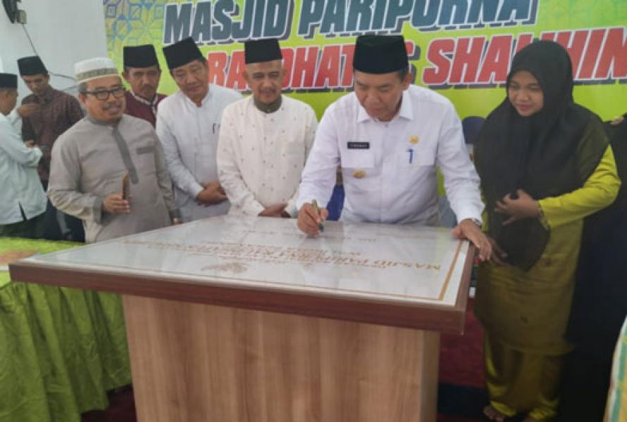 Walikota Pekanbaru Resmikan Masjid Paripurna Raudhatus Shalihin