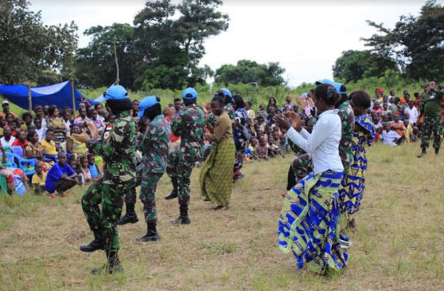 Wanita Peacekeepers Satgas TNI Peringati  International Women�s Day di Kongo