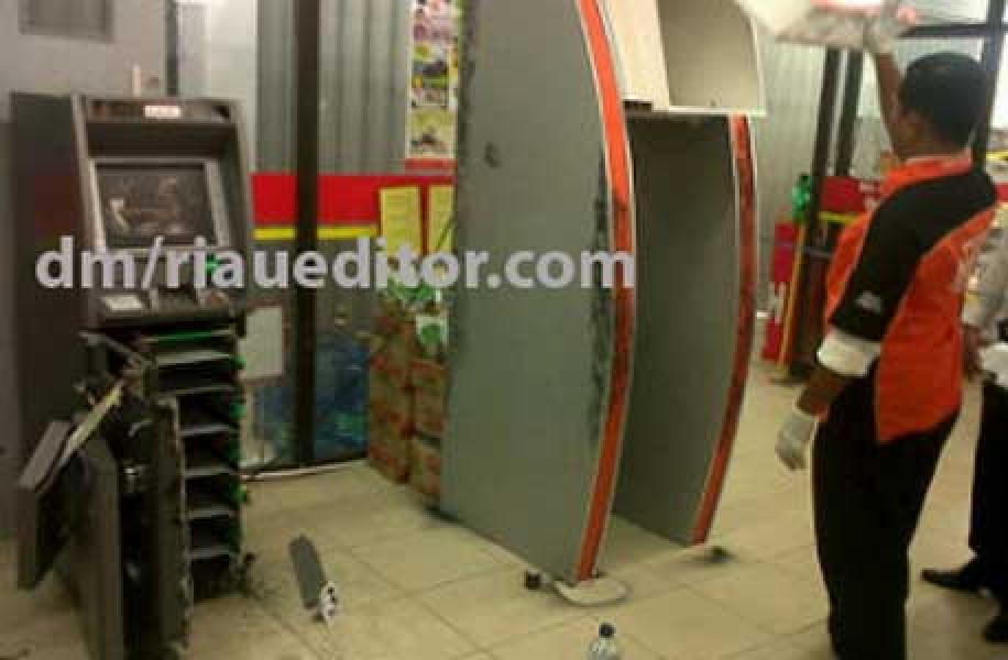 ATM BRI di Dua Lokasi Alfamart Digasak Maling