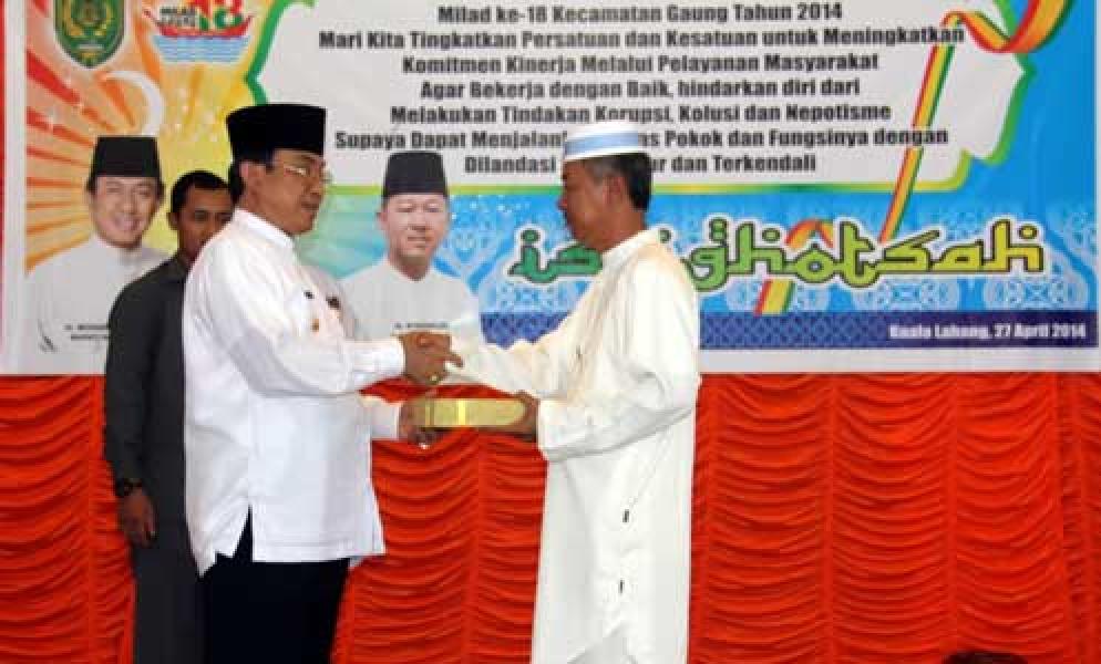 Peringatan Milad Kecamatan Gaung ke 18