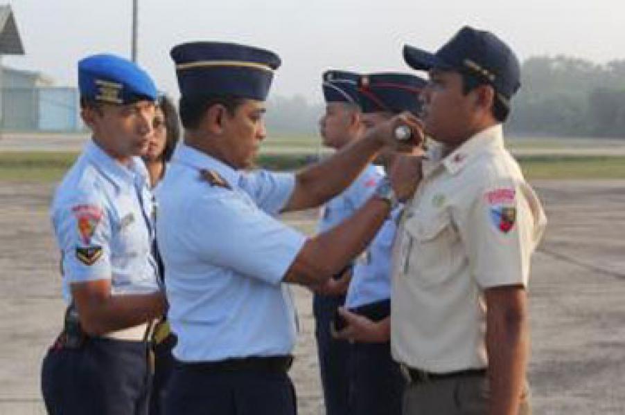 Puluhan Personil dan PNS TNI AU RSN Pekanbaru Naik Pangkat