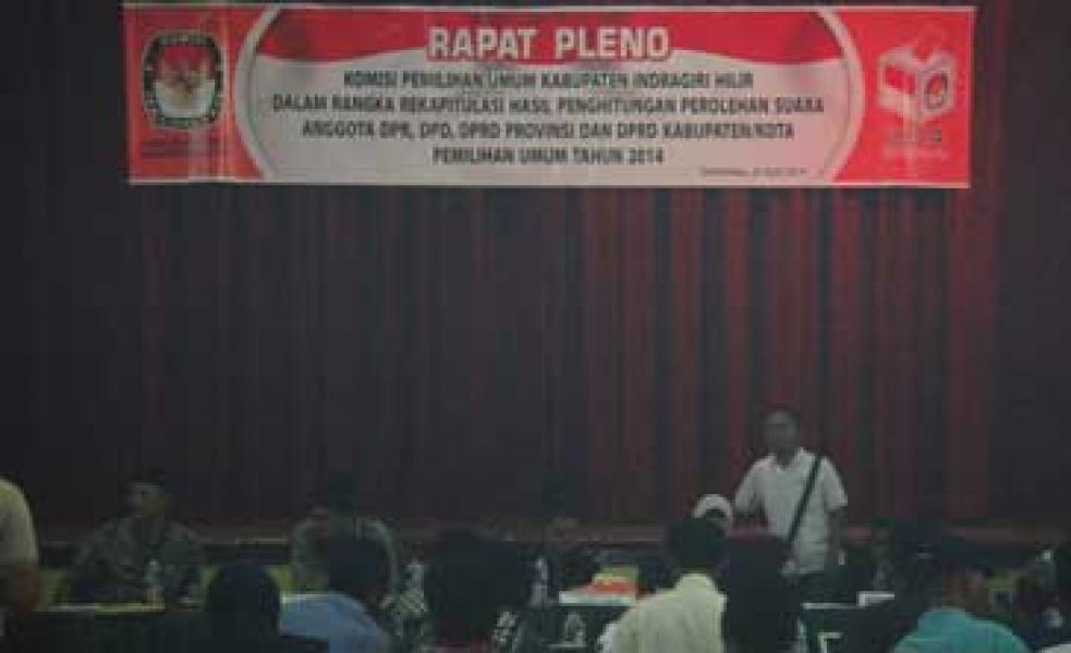 Rapat Pleno KPU Inhil Digelar Hari Ini