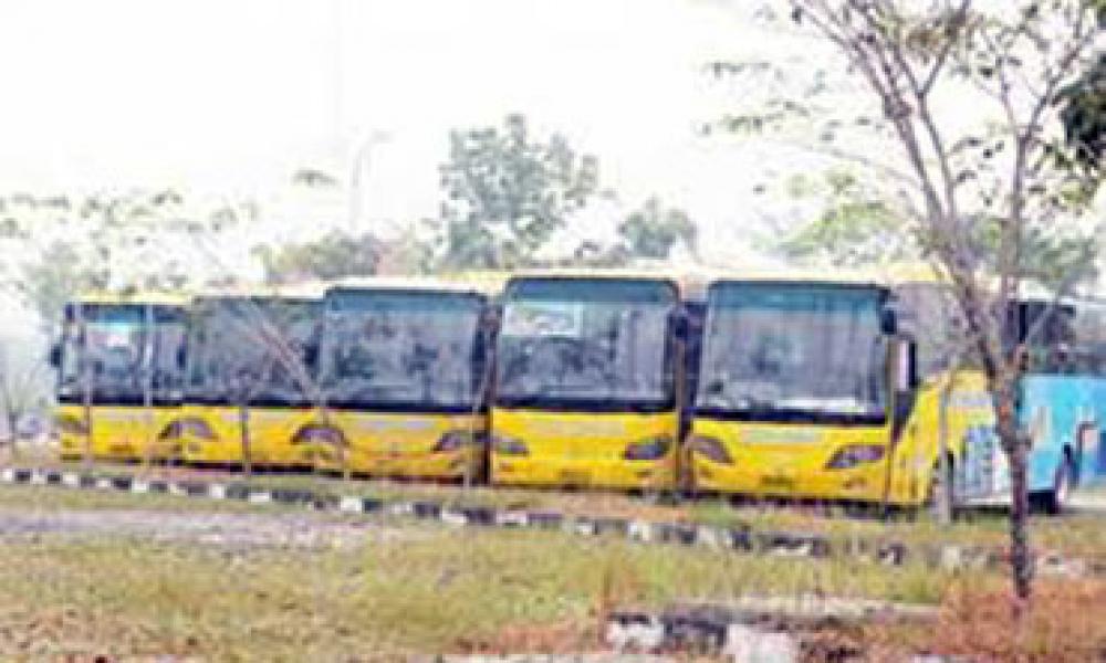 20 Bus Besar TMP Saat ini Jadi Rongsokan