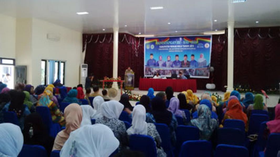 Bupati Rohul Buka Pencanangan IBI KB-Kes 2015