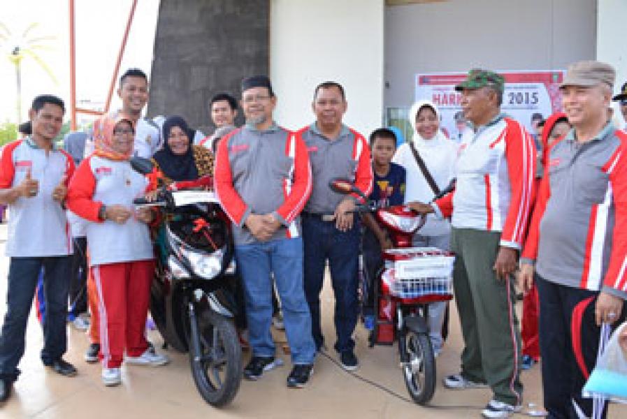 Disperindag Bengkalis Gelar Jalan Santai