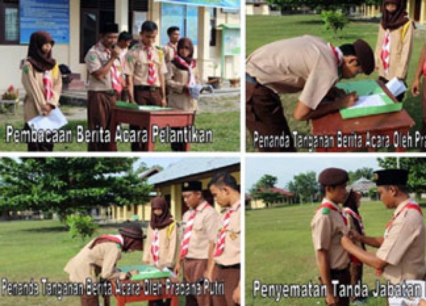 M Rizki dan Sumarni Pimpin Gudep SMAN 1 Kepenuhan Periode 2015/2016