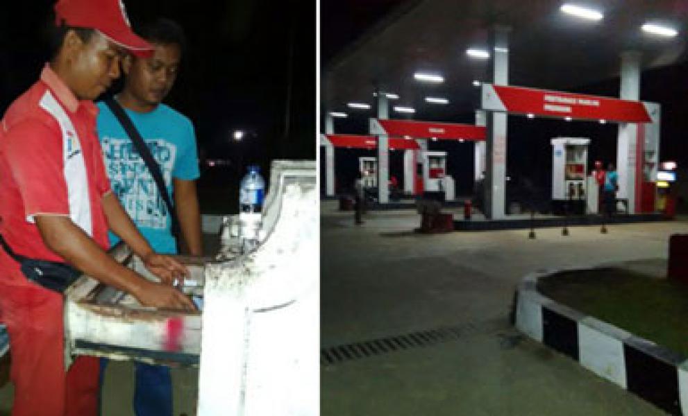 Modus Beli Bensin, Rampok Gasak Rp17 Juta dari SPBU Ukui