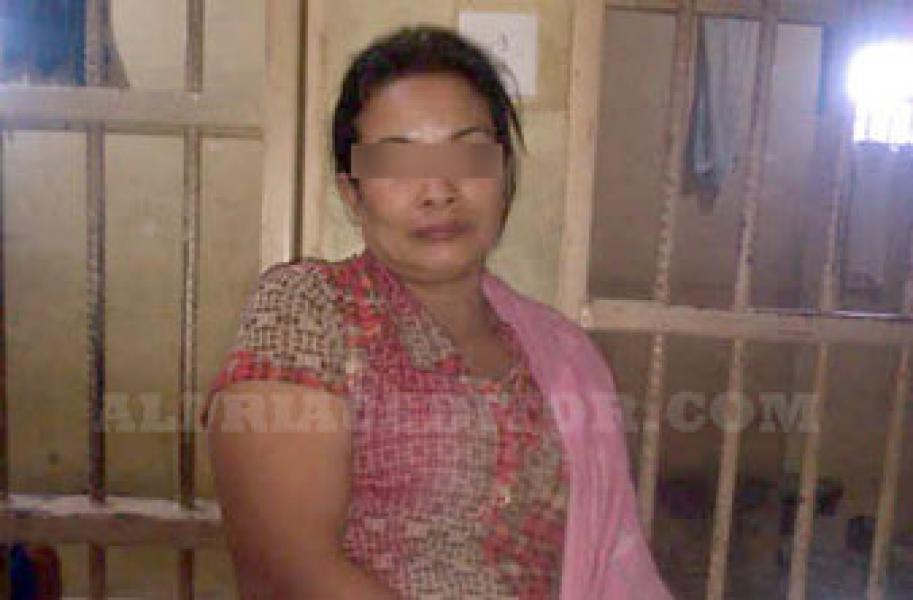 Polsek Kuala Cenaku Amankan Seorang IRT Pengedar Shabu