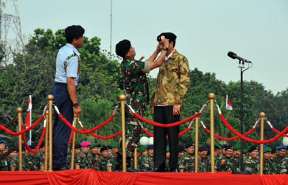 Presiden Jokowi Diangkat Sebagai Warga Kehormatan Pasukan Khusus TNI