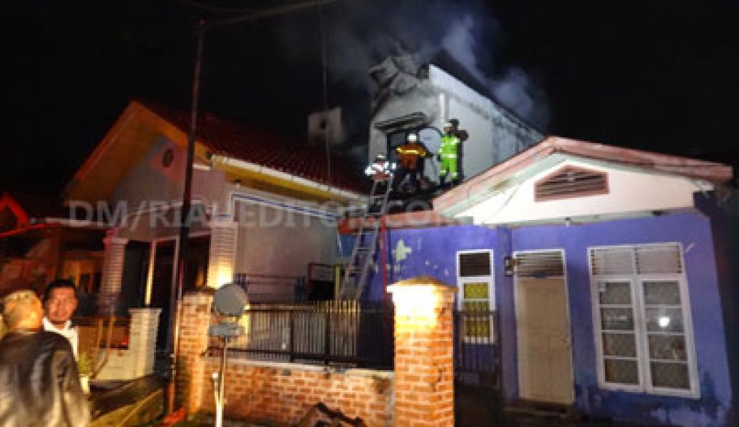 Rumah Anggota Polisi Terbakar