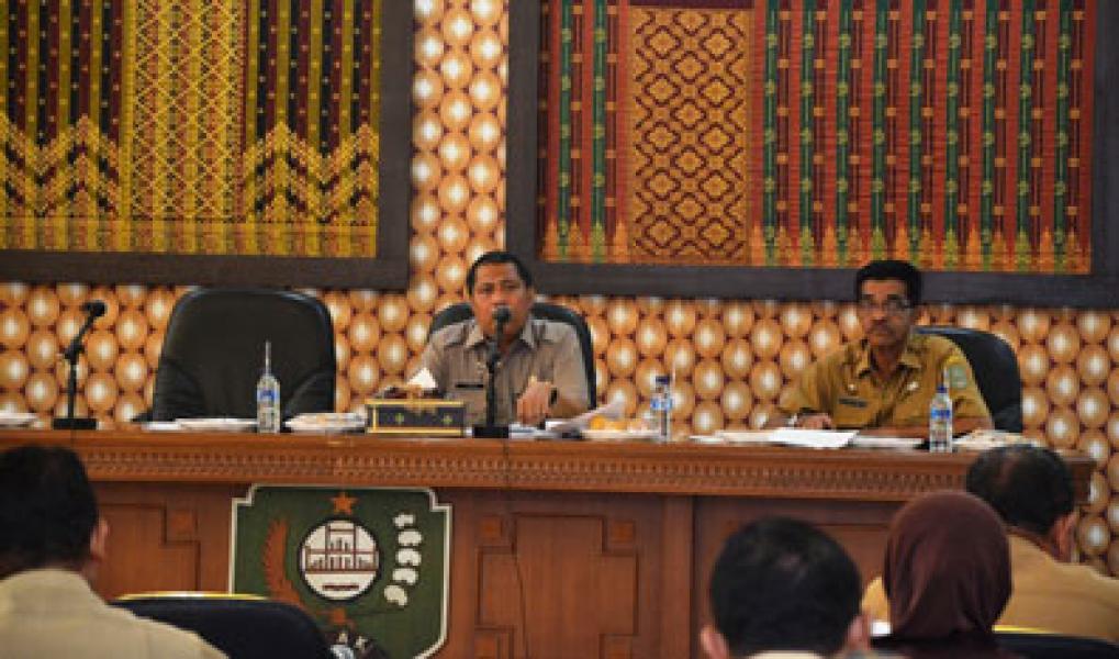 Sekda Pimpin Rapat Estimasi Perubahan  Anggaran Tahun 2015