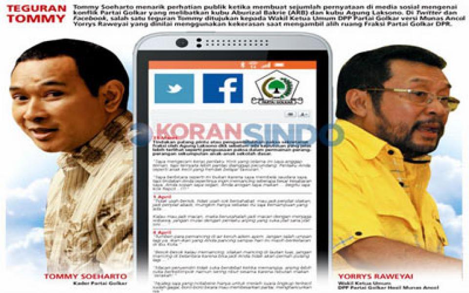 Tommy Soeharto Hanya Akan Memperkeruh Konflik Golkar