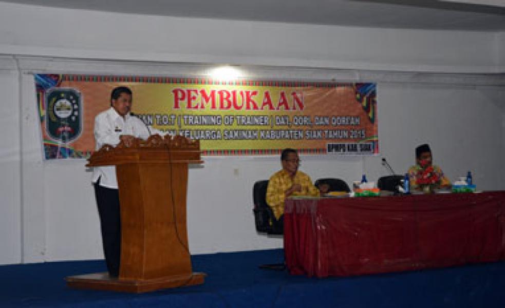 Wabup Buka TOT Da`i, Qori dan Qoriah Kampung Binaan Keluarga Sakinah 2015