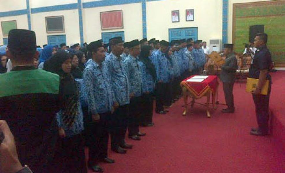 450 PNS Pelalawan Diambil Sumpah dan Janjinya, Bupati: `Jangan Termakan Sumpah`