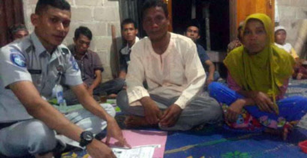 Ahli Waris Siswa SMPN 3 Kelayang Korban Lakalantas Terima Santunan Jasa Raharja