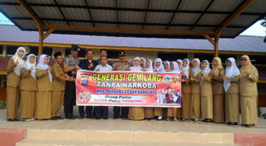 BNN Sosialisasi P4GN Kepada Siswa SMPN 22