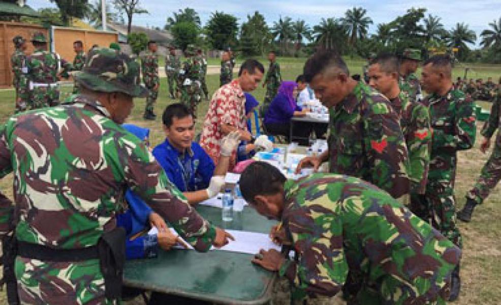 Batalyon Zeni Tempur 2/SG Perangi Narkoba  