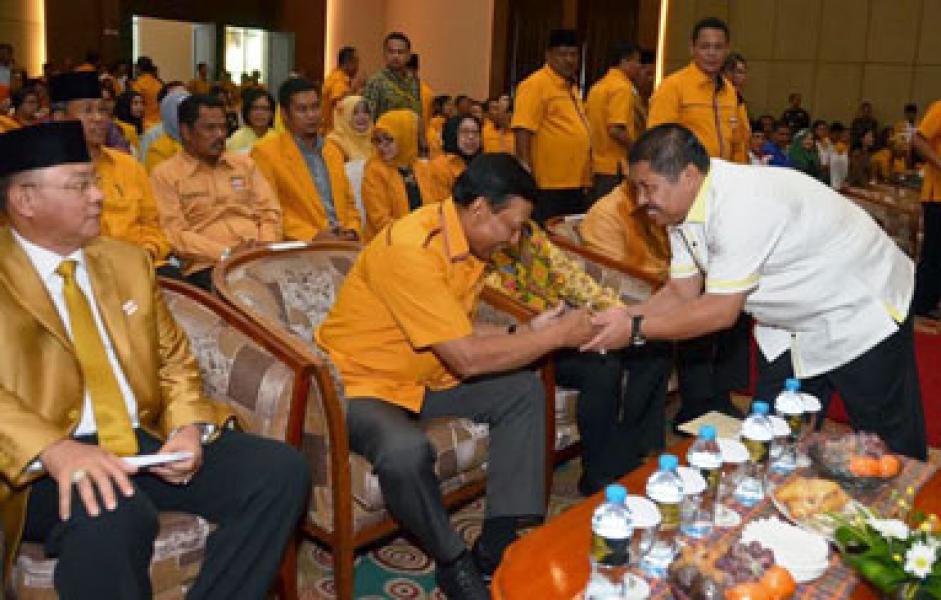 Bupati Amril Hadiri Pelantikan Pengurus DPD Partai Hanura Riau