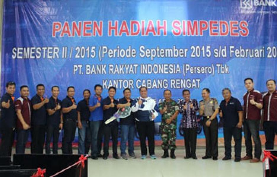 Bupati Yopi Arianto Hadiri Penarikan Undian Simpedes BRI