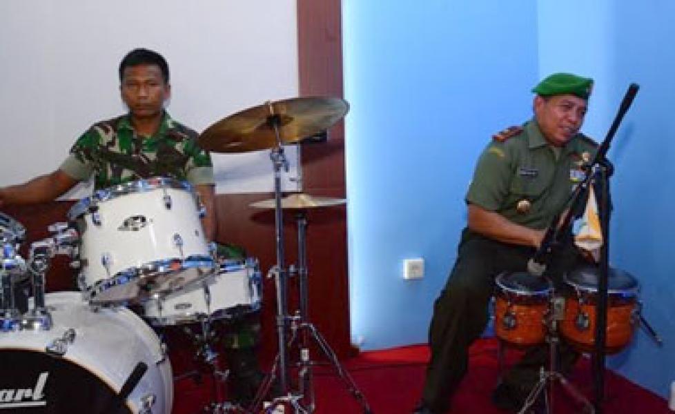 Danrem 031/Wirabima Launching Ruangan Musik dan Fitness