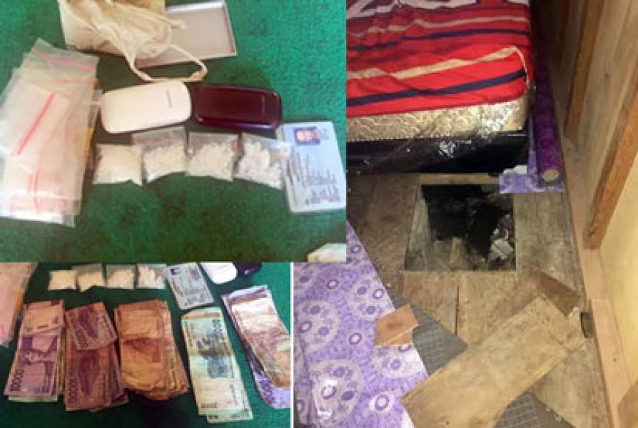 Disergap, Bandar Sabu Kabur Lewat Kolong Kamar