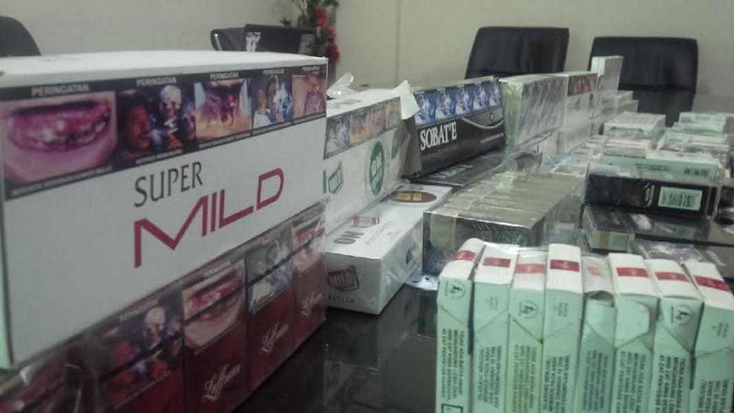 KPBBC Pekanbaru Sita Ribuan Slop Rokok Ilegal