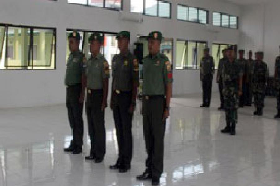 Kegiatan Kenaikan Pangkat Personel Kodim 0303/Bengkalis