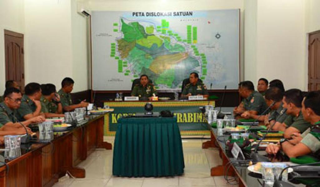 Korem 031/Wirabima Terima Tim Wasrik Itjenad