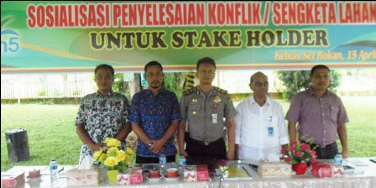 Management PTPN V Sei Rokan Sosialisasi Konflik Sengketa Lahan