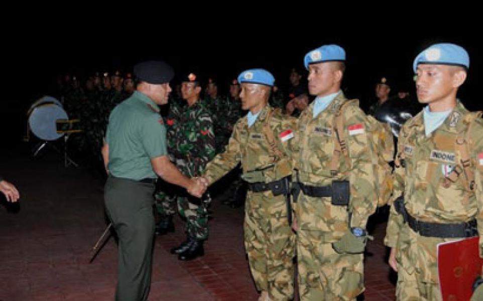 Panglima TNI Bangga Kontingen Garuda Berhasil Emban Tugas Negara  