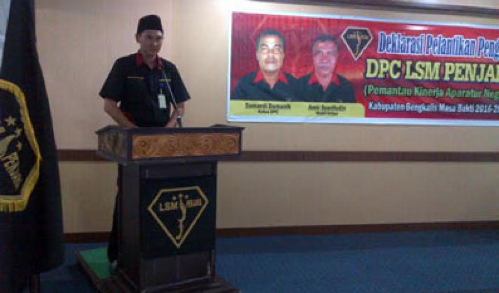 Pengurus LSM Penjara Bengkalis Masa Bakti 2016-2021 Resmi Dikukuhkan