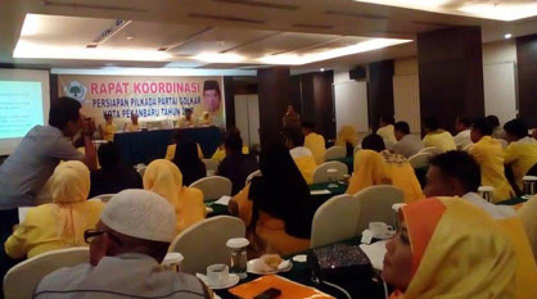 Penjaringan Pilkada PG Pekanbaru, Setiap PK Diminta Ajukan 2 Nama