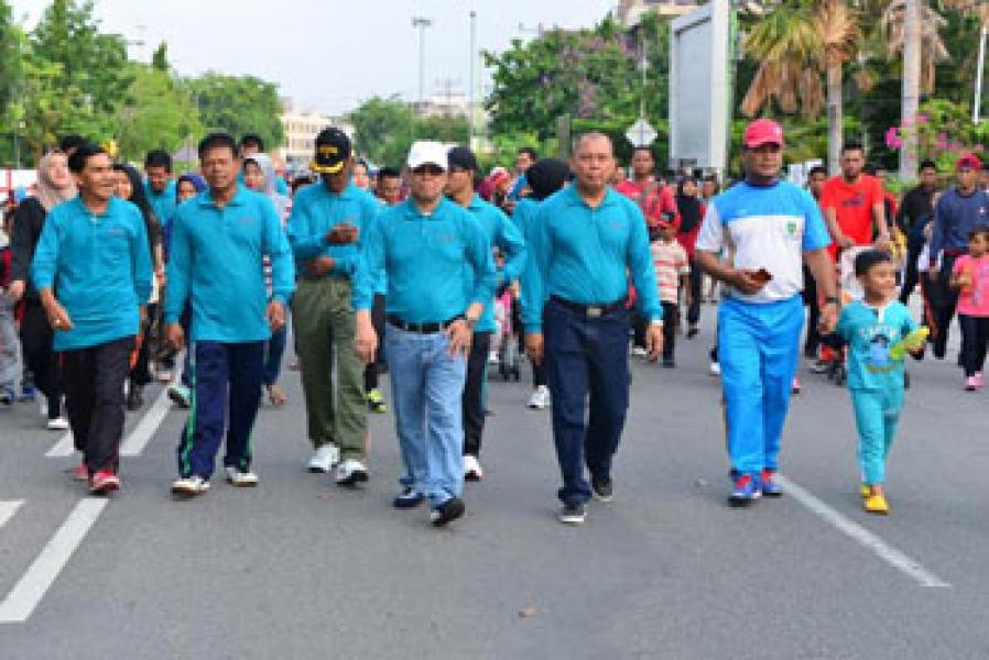 Sempena Harkonas, Warga Bengkalis Turun ke Jalan