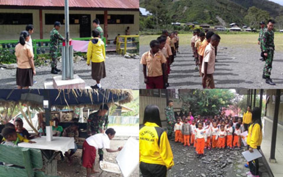 Upaya Satgas Yonif Raider 509/Kostrad Memajukan Mutu Pendidikan di Papua