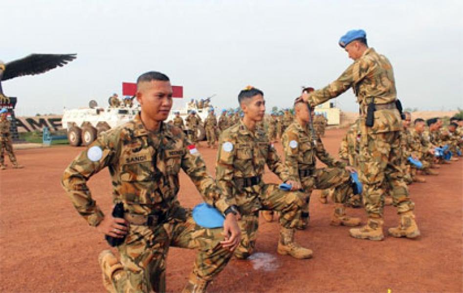19 Prajurit Konga XXXVII-C/Minusca Naik Pangkat di Afrika Tengah