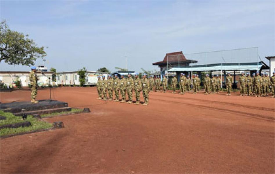 21 Prajurit TNI Konga XX-N/Monusco Naik Pangkat di Kongo 