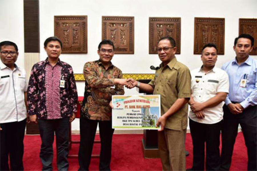BRK Salurkan CSR 6 RKB dan Tambak 10 Hektar di Kabupaten Lingga