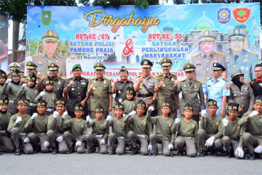 Danrem 031/Wirabima Hadiri HUT Satpol PP dan Satlinmas 
