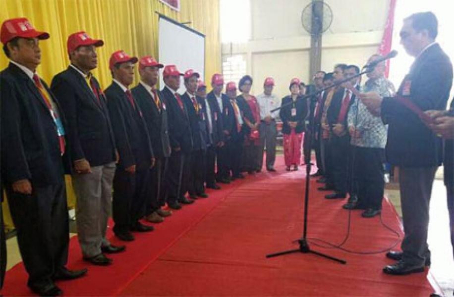 Efendy MS Lantik Pengurus PSBI Wilayah Pekanbaru Riau