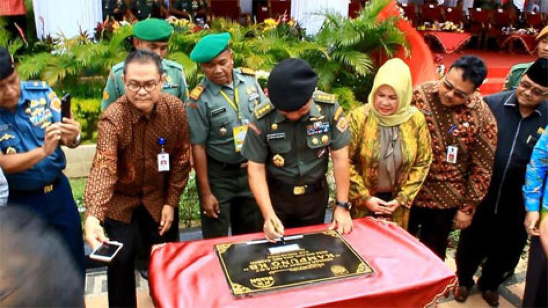 Mewakili Panglima TNI, Letjen Satyo Buka Pencanangan TNI KB Kes Tingkat Nasional di Rohul