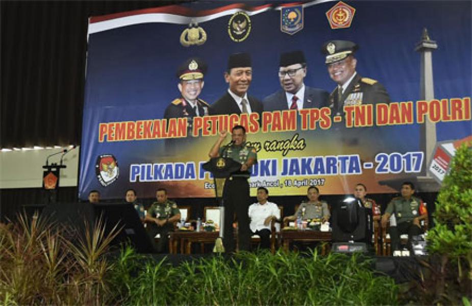 Panglima TNI: TNI dan Polri Jamin Rasa Aman Pilkada Putaran Kedua DKI Jakarta
