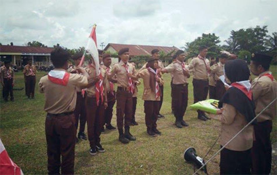 Persami Gudep 03.057-03.058 SMA Negeri 1 Kepenuhan Diikuti 58 peserta