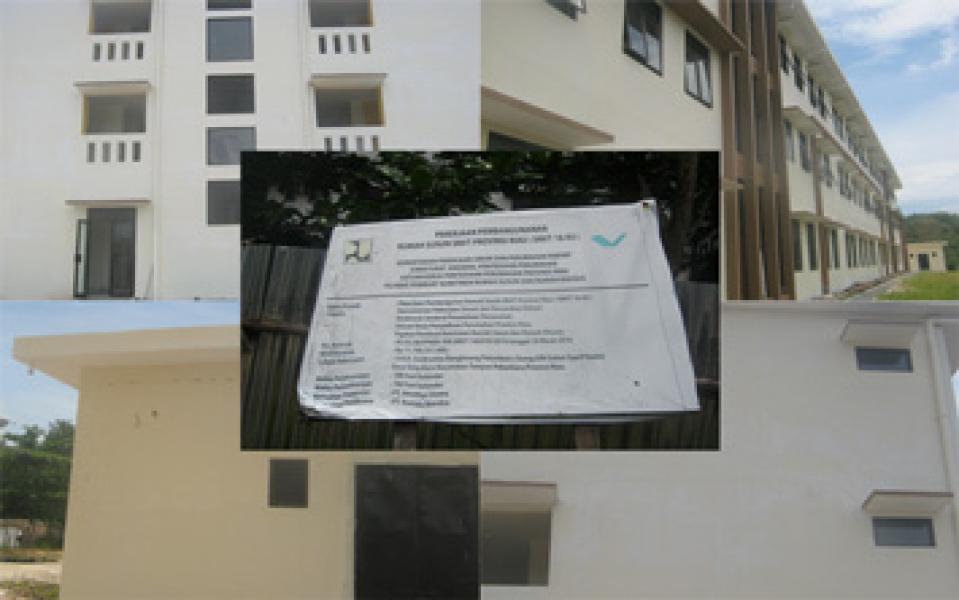 Proyek Pembangunan Rusun Mahasiswa UIN Suska Amburadul