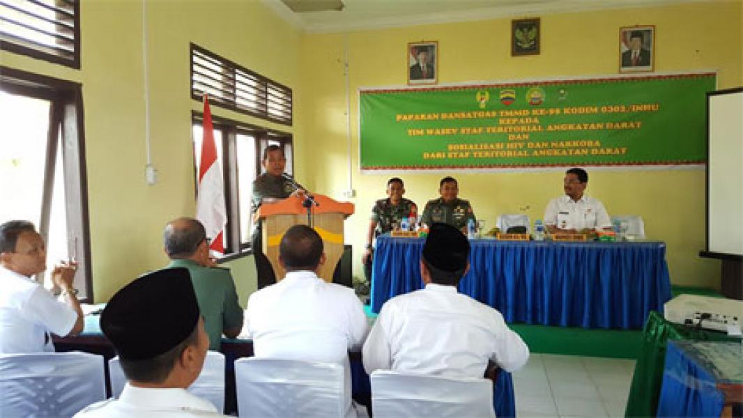 Tim Sterad Didampingi Danrem 031/Wirabima Tinjau Kegiatan TMMD Ke-98 di Wilayah Kodim 0302/Inhu