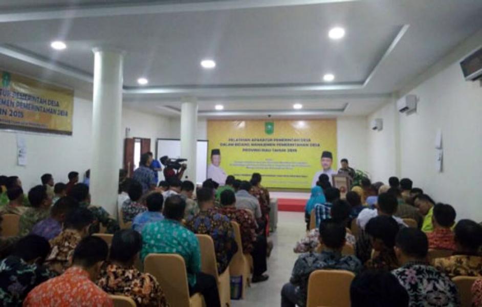 Dinas PMD Riau Gelar Pelatihan Aparatur Pemerintah Desa di Inhil