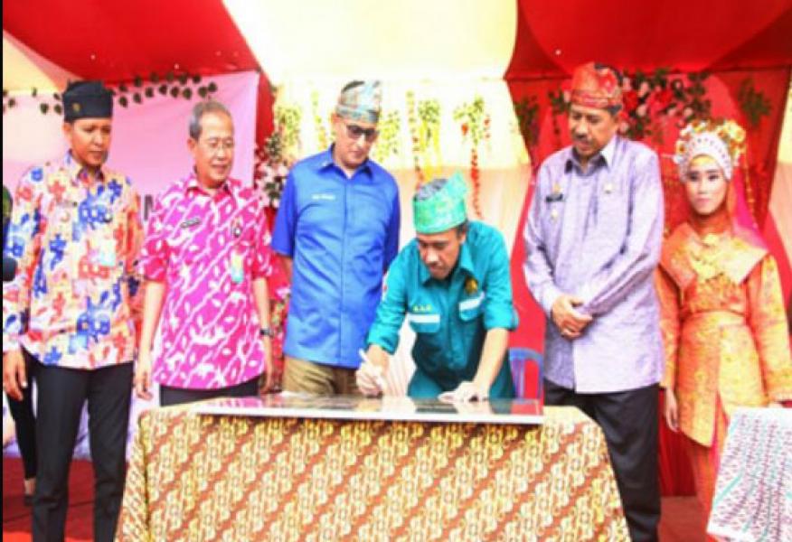 Disaksikan Sayed Assegaf, PLTS Bencah Umbai Sei Mandau Resmi Beroperasi