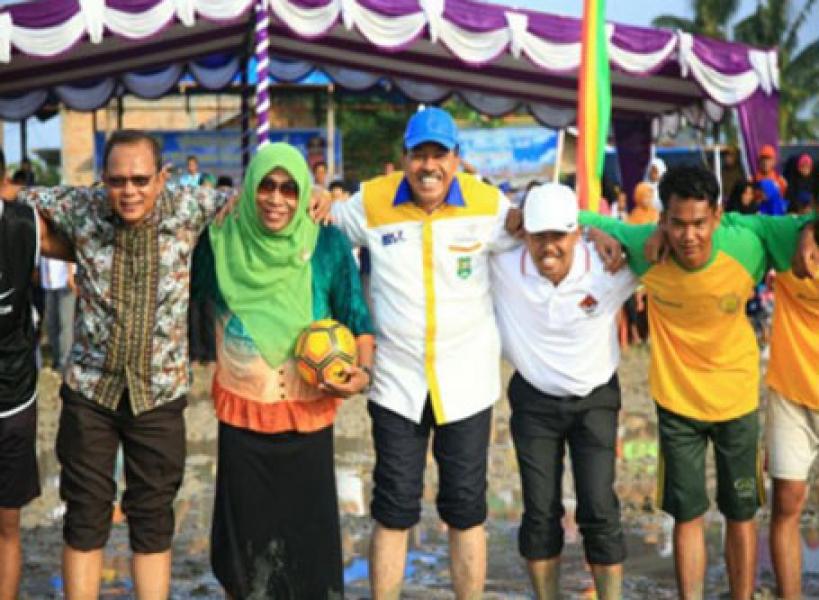 Even Bola Sawah Agrowisata Bunga Raya Resmi Dibuka